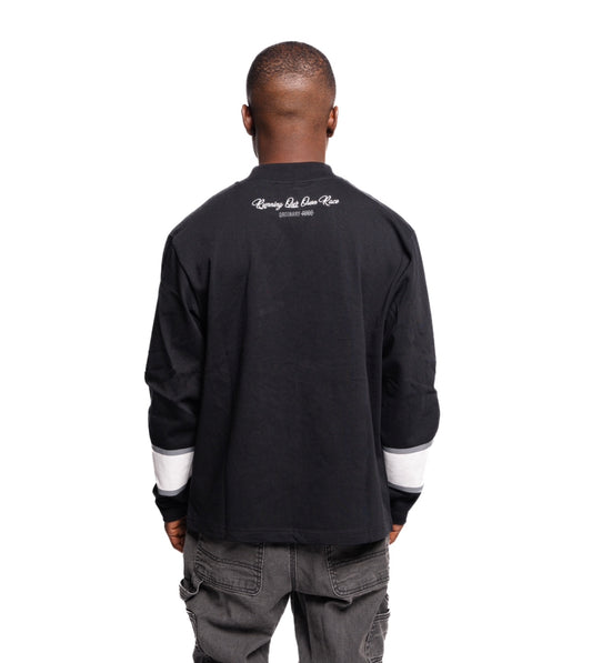 Black Team Longsleeve (Black/Grey)