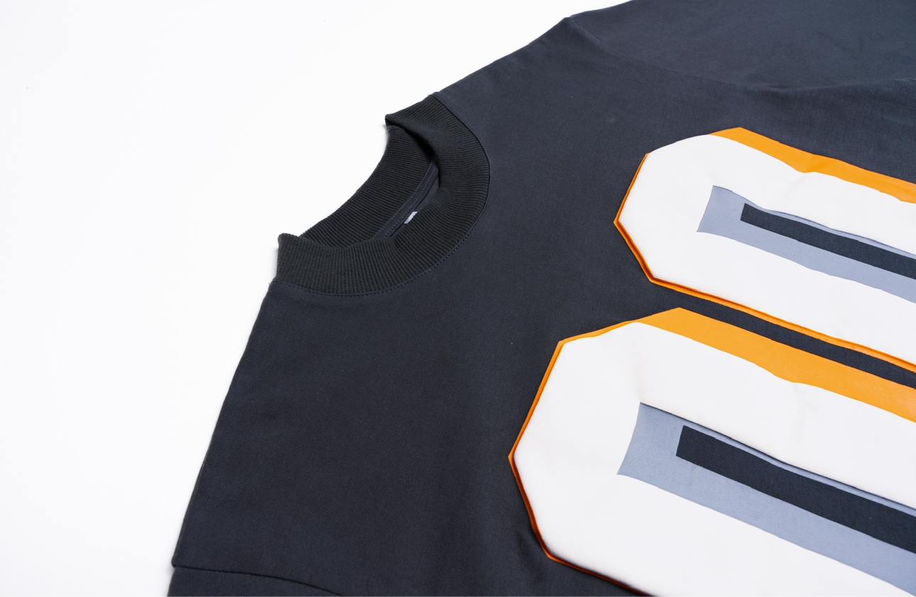 "Steel" Team Longsleeve (Grey/Orange)