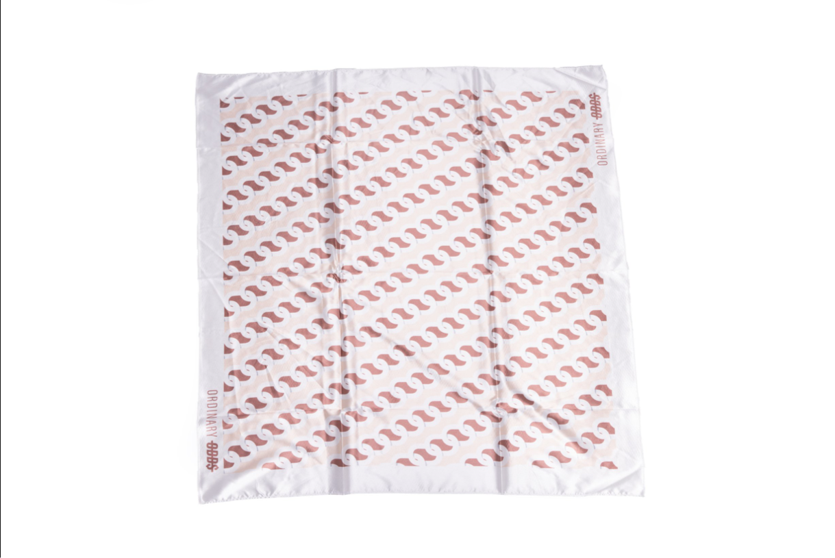 Monogram Square Scarf (Brown)