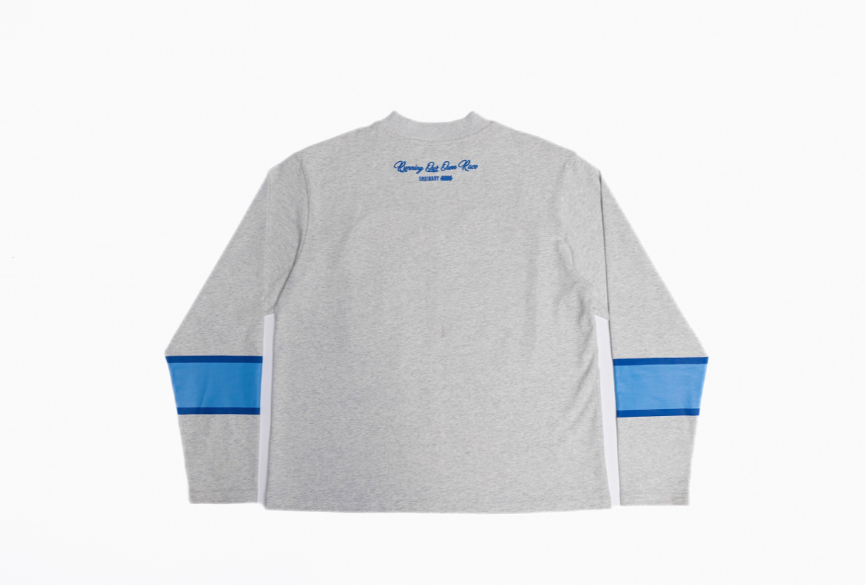 Ghost Team Longsleeve (Grey/Blue)