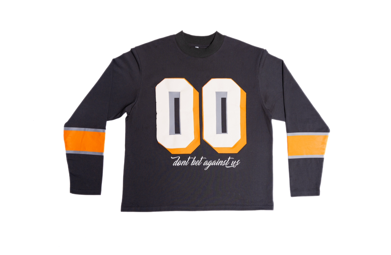 "Steel" Team Longsleeve (Grey/Orange)