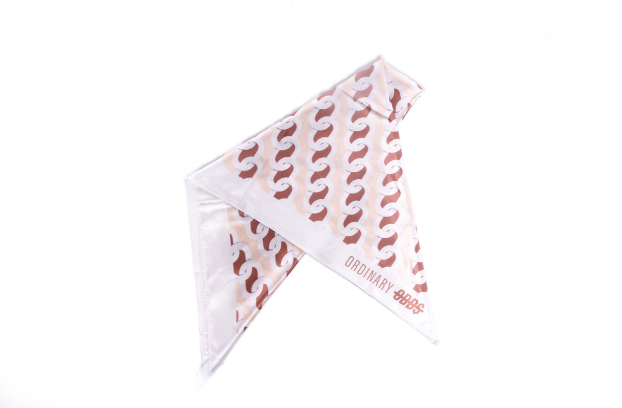 Monogram Square Scarf (Brown)