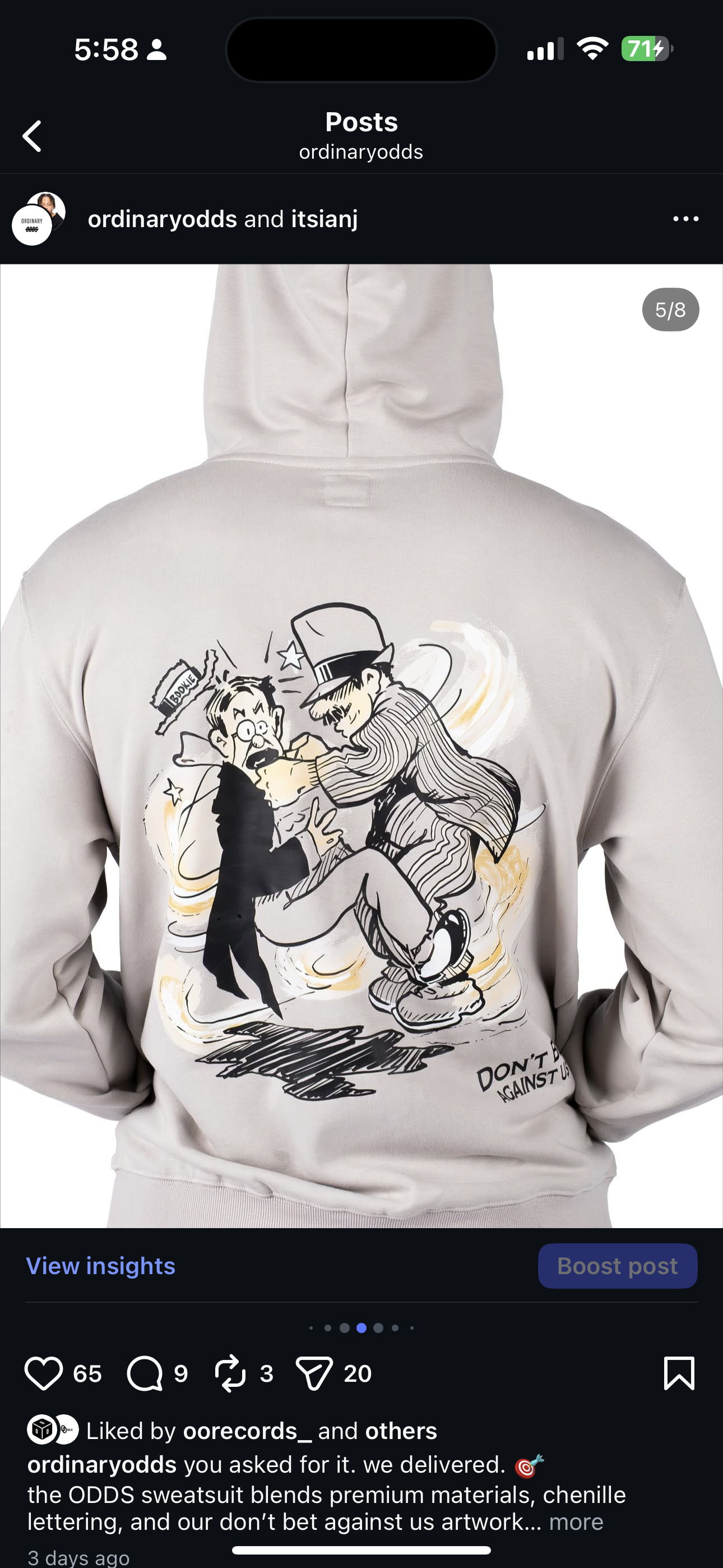 ODDS Hoodie (Smoke)
