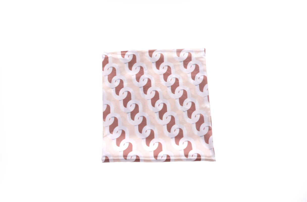 Monogram Square Scarf (Brown)